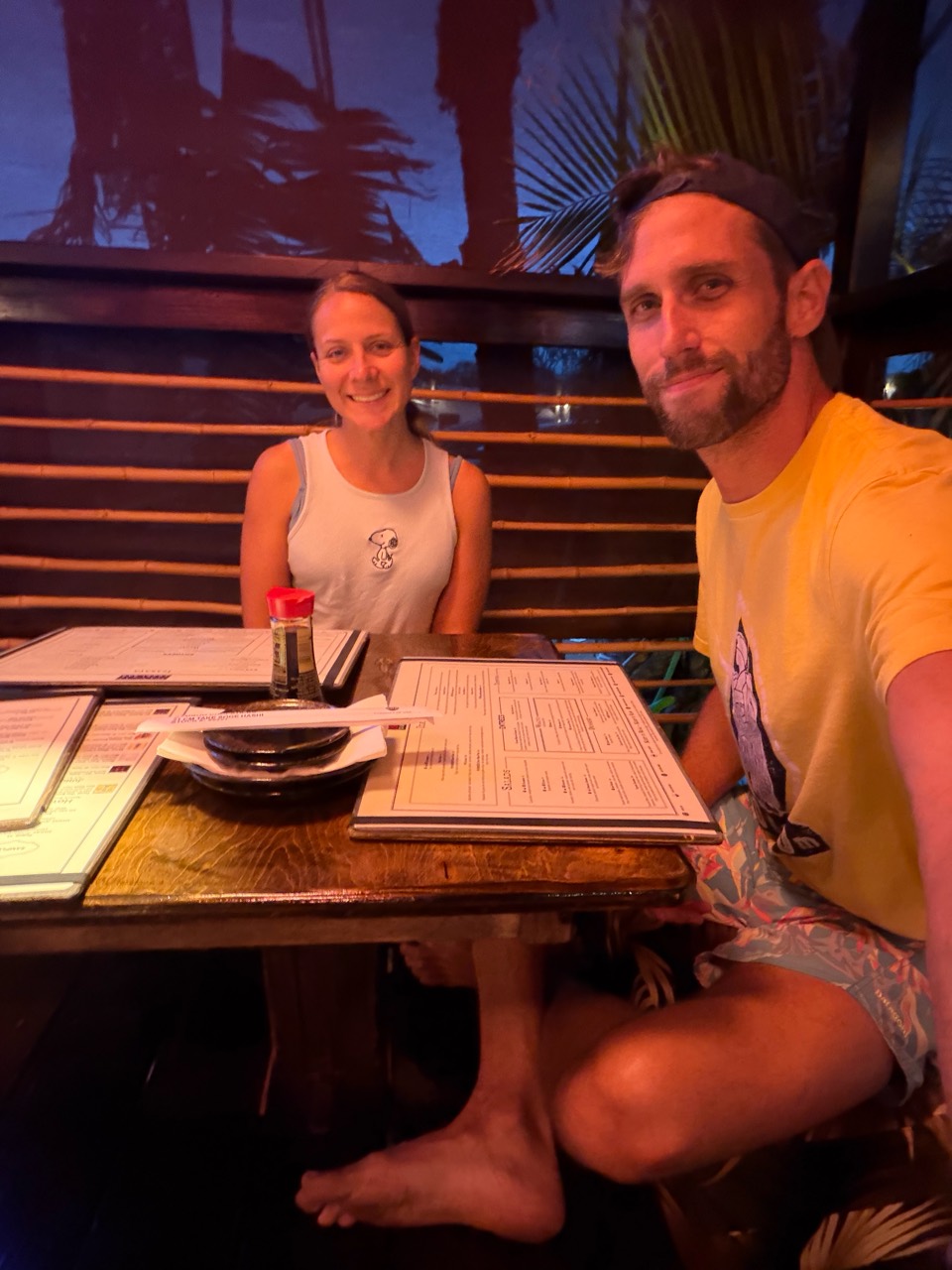 Julie and James out for dinner together