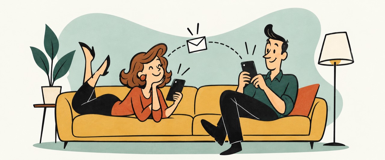 One person invites their partner to try Figure Us Out.