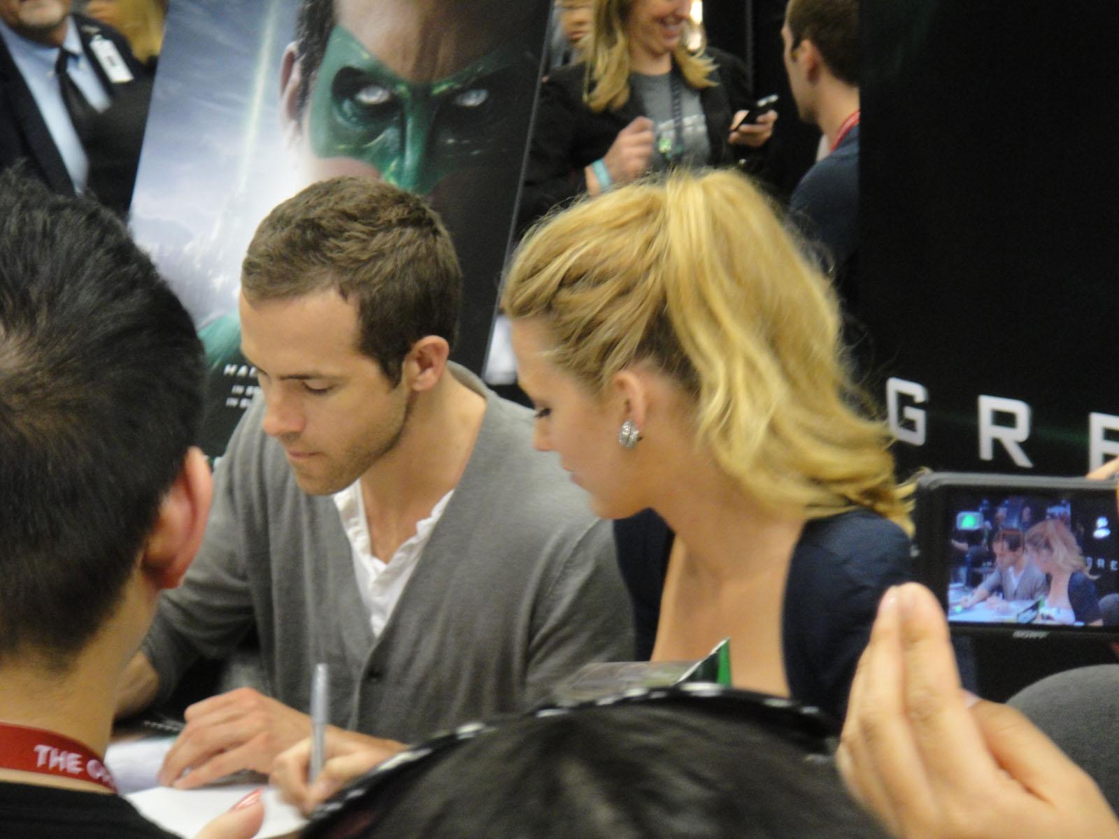 Blake Lively and Ryan Reynolds at a public event