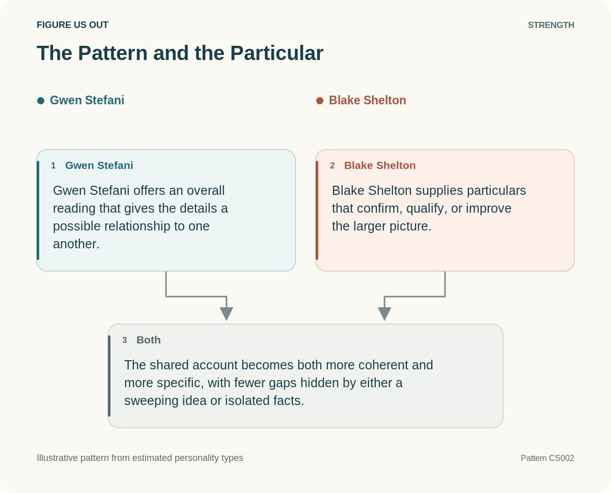 Illustrative strength: The Pattern and the Particular