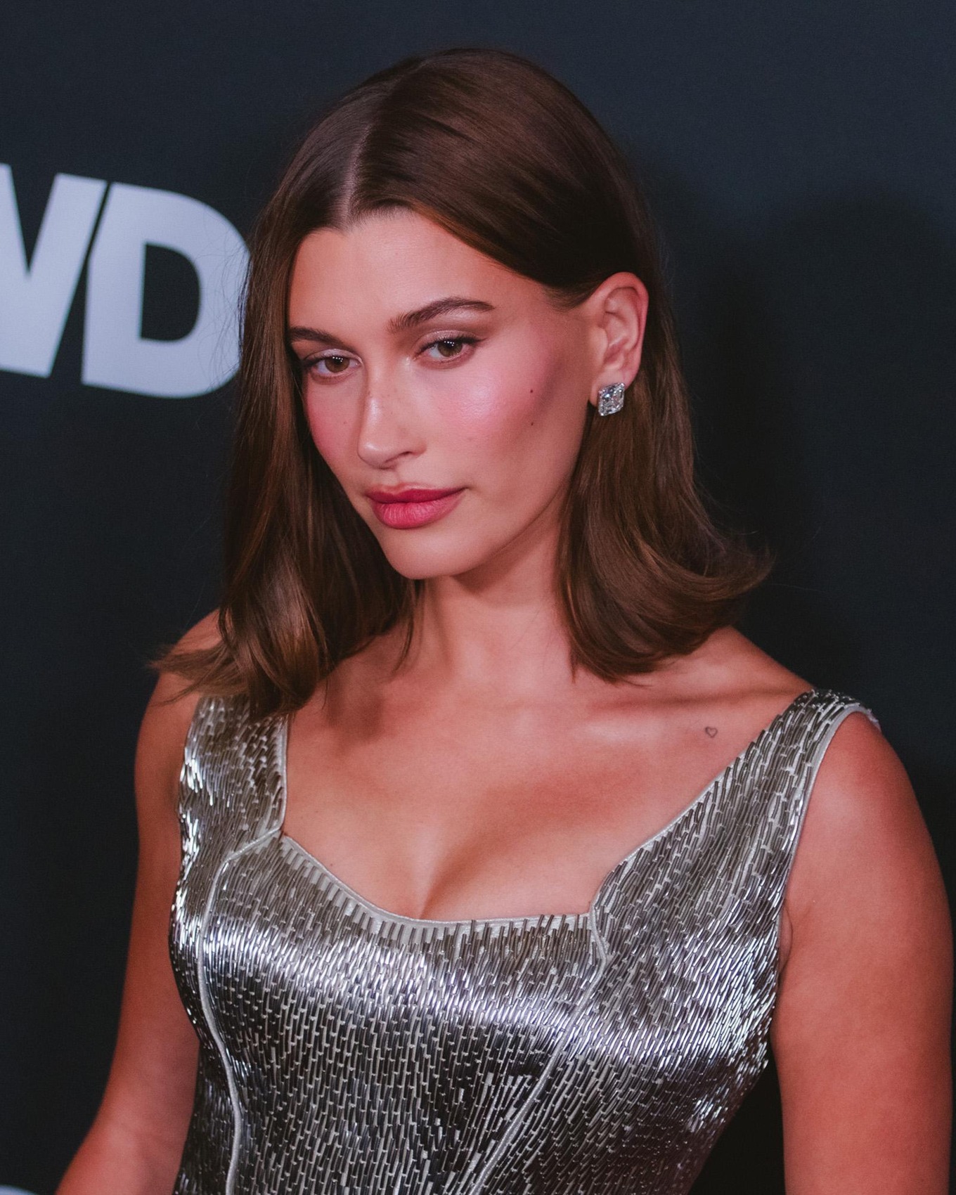 Hailey Bieber photographed at the 2026 WWD Style Awards.